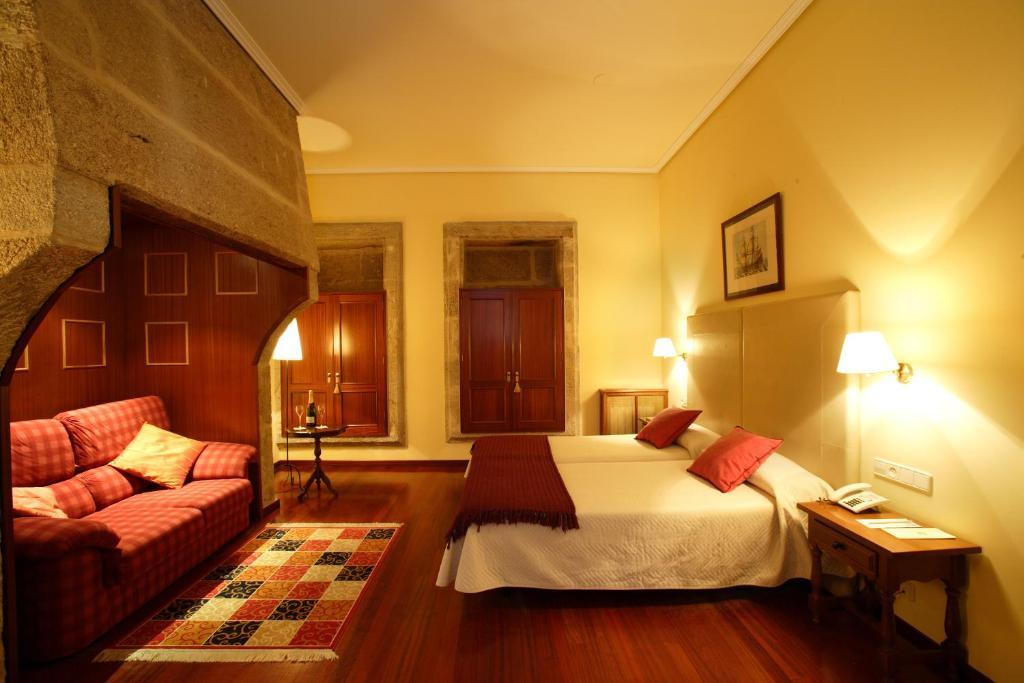 Pazo De Mendoza Hotel Baiona Buitenkant foto